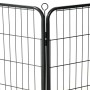 Corral para perros 12 paneles de acero 80x60 cm negro de vidaXL, Casetas y cercados para perros - Ref: Foro24-170573, Precio:...