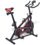 Bicicleta estática con sensores de pulso negra y roja de vidaXL, Bicicletas estáticas - Ref: Foro24-91190, Precio: 244,88 €, ...