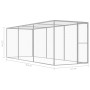 Jaula para gatos acero galvanizado 4,5x1,5x1,5 m de vidaXL, Jaulas y habitáculos para animales pequeños - Ref: Foro24-146358,...