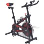 Bicicleta estática con sensores de pulso negra y roja de vidaXL, Bicicletas estáticas - Ref: Foro24-91190, Precio: 244,88 €, ...
