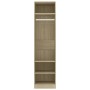 Armario de madera contrachapada color roble 50x50x200 cm de vidaXL, Armarios roperos - Ref: Foro24-800237, Precio: 103,68 €, ...