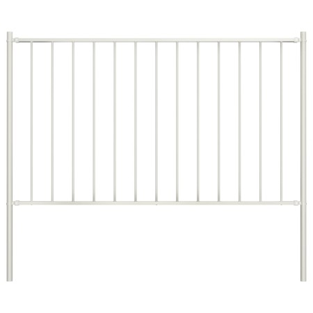 Panel valla y postes acero recubrimiento polvo blanco 1,7x0,75m de vidaXL, Paneles de vallas - Ref: Foro24-145215, Precio: 49...