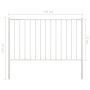 Panel valla y postes acero recubrimiento polvo blanco 1,7x0,75m de vidaXL, Paneles de vallas - Ref: Foro24-145215, Precio: 49...