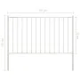 White powder-coated steel fence panel and posts 1.7x0.75m by vidaXL, fence panels - Ref: Foro24-145215, Price: 49,01 €, Disco...