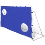 Portería de fútbol con pared de puntería acero 240x92x150 cm de vidaXL, Porterías de fútbol - Ref: Foro24-90573, Precio: 59,3...