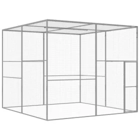 Jaula para gatos acero galvanizado 3x3x2,5 m de vidaXL, Jaulas y habitáculos para animales pequeños - Ref: Foro24-146361, Pre...