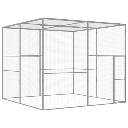 Jaula para gatos acero galvanizado 3x3x2,5 m de vidaXL, Jaulas y habitáculos para animales pequeños - Ref: Foro24-146361, Pre...