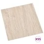 Selbstklebende Bodendielen 55 Einheiten PVC 5,11 m² hellbraun von vidaXL, Böden und Teppiche - Ref: Foro24-324660, Preis: 73,...