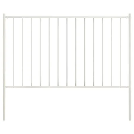 Zaun und Pfosten Paneel Stahl Pulverbeschichtung weiß 1,7x1,25m von vidaXL, Zaunpaneele - Ref: Foro24-145217, Preis: 58,82 €,...