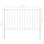 Panel valla y postes acero recubrimiento polvo blanco 1,7x1,25m de vidaXL, Paneles de vallas - Ref: Foro24-145217, Precio: 59...