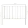 Zaun und Pfosten Paneel Stahl Pulverbeschichtung weiß 1,7x1,25m von vidaXL, Zaunpaneele - Ref: Foro24-145217, Preis: 58,82 €,...