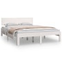 Estructura de cama madera maciza blanca King Size 150x200 cm de vidaXL, Camas y somieres - Ref: Foro24-810501, Precio: 140,35...
