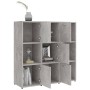 Estantería madera contrachapada gris hormigón 90x30x90 cm de vidaXL, Librerías y estanterías - Ref: Foro24-802934, Precio: 84...