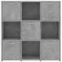 Estantería madera contrachapada gris hormigón 90x30x90 cm de vidaXL, Librerías y estanterías - Ref: Foro24-802934, Precio: 82...