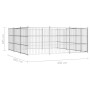 Perrera de exterior 450x450x185 cm de vidaXL, Casetas y cercados para perros - Ref: Foro24-144626, Precio: 969,82 €, Descuent...