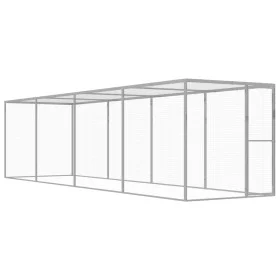 Jaula para gatos acero galvanizado 6x1,5x1,5 m de vidaXL, Jaulas y habitáculos para animales pequeños - Ref: Foro24-146359, P...