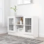 Vitrina de madera ingeniería blanca 120x30,5x70 cm de vidaXL, Aparadores - Ref: Foro24-802786, Precio: 81,31 €, Descuento: %