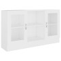 Vitrina de madera ingeniería blanca 120x30,5x70 cm de vidaXL, Aparadores - Ref: Foro24-802786, Precio: 83,15 €, Descuento: %