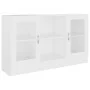 Vitrine aus weißem Holzwerkstoff, 120 x 30,5 x 70 cm von vidaXL, Sideboards - Ref: Foro24-802786, Preis: 81,31 €, Rabatt: %
