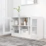 Vitrine aus weißem Holzwerkstoff, 120 x 30,5 x 70 cm von vidaXL, Sideboards - Ref: Foro24-802786, Preis: 81,31 €, Rabatt: %