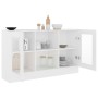 Vitrina de madera ingeniería blanca 120x30,5x70 cm de vidaXL, Aparadores - Ref: Foro24-802786, Precio: 83,15 €, Descuento: %