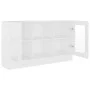 Vitrina de madera ingeniería blanca 120x30,5x70 cm de vidaXL, Aparadores - Ref: Foro24-802786, Precio: 81,31 €, Descuento: %