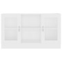Vitrina de madera ingeniería blanca 120x30,5x70 cm de vidaXL, Aparadores - Ref: Foro24-802786, Precio: 83,15 €, Descuento: %