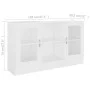 Vitrine aus weißem Holzwerkstoff, 120 x 30,5 x 70 cm von vidaXL, Sideboards - Ref: Foro24-802786, Preis: 81,31 €, Rabatt: %