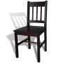Sillas de comedor 2 unidades madera de pino marrón oscuro de vidaXL, Sillas de comedor - Ref: Foro24-241516, Precio: 110,11 €...