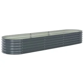 Arriate de acero galvanizado gris 320x80x44 cm de vidaXL, Maceteros y jardineras - Ref: Foro24-45527, Precio: 170,48 €, Descu...
