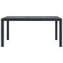 Mesa de jardín de plástico aspecto ratán gris 150x90x72 cm de vidaXL, Mesas de jardín - Ref: Foro24-45605, Precio: 143,76 €, ...