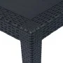 Mesa de jardín de plástico aspecto ratán gris 150x90x72 cm de vidaXL, Mesas de jardín - Ref: Foro24-45605, Precio: 157,31 €, ...