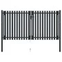 Double anthracite gray steel fence gate 306x220 cm by vidaXL, garden gates - Ref: Foro24-146354, Price: 619,80 €, Discount: %