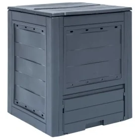 Gray garden composter 60x60x73 cm 260 L by vidaXL, Composters - Ref: Foro24-45682, Price: 92,83 €, Discount: %