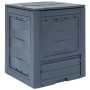 Compostador de jardín gris 60x60x73 cm 260 L de vidaXL, Compostadores - Ref: Foro24-45682, Precio: 63,53 €, Descuento: %