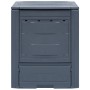 Compostador de jardín gris 60x60x73 cm 260 L de vidaXL, Compostadores - Ref: Foro24-45682, Precio: 63,53 €, Descuento: %