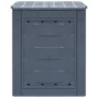 Compostador de jardín gris 60x60x73 cm 260 L de vidaXL, Compostadores - Ref: Foro24-45682, Precio: 63,53 €, Descuento: %