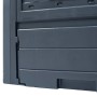 Compostador de jardín gris 60x60x73 cm 260 L de vidaXL, Compostadores - Ref: Foro24-45682, Precio: 63,53 €, Descuento: %