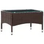 Brown synthetic rattan coffee table 60x40x36 cm by vidaXL, Garden tables - Ref: Foro24-45906, Price: 44,21 €, Discount: %