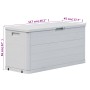 Caja de almacenamiento de jardín 280 L gris claro de vidaXL, Cajas de almacenaje para exteriores - Ref: Foro24-45686, Precio:...