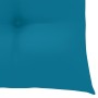 Sillas de jardín 4 uds madera teca con cojines azul claro de vidaXL, Sillas de jardín - Ref: Foro24-3065636, Precio: 386,72 €...