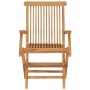 Sillas de jardín 4 uds madera teca con cojines azul claro de vidaXL, Sillas de jardín - Ref: Foro24-3065636, Precio: 386,72 €...