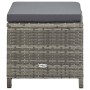 Set de comedor de jardín 9 pzas y cojines ratán sintético gris de vidaXL, Conjuntos de jardín - Ref: Foro24-46536, Precio: 53...
