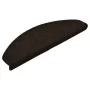Alfombra autoadhesiva escalera 10 uds 65x21x4 cm marrón oscuro de vidaXL, Alfombrillas para escalones - Ref: Foro24-149711, P...