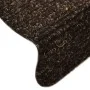 Alfombra autoadhesiva escalera 10 uds 65x21x4 cm marrón oscuro de vidaXL, Alfombrillas para escalones - Ref: Foro24-149711, P...