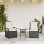Sillones de jardín reclinables 2 uds ratán sintético negro en Sillas de jardín | Comprar online en Foru.es