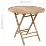 Set de comedor de jardín plegable con cojines 5 piezas bambú de vidaXL, Conjuntos de jardín - Ref: Foro24-3063979, Precio: 28...