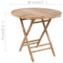 Set de comedor de jardín plegable con cojines 5 piezas bambú de vidaXL, Conjuntos de jardín - Ref: Foro24-3063979, Precio: 29...