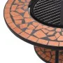 Terracotta ceramic mosaic brazier table 68 cm by vidaXL, Chimneys - Ref: Foro24-46723, Price: 150,95 €, Discount: %