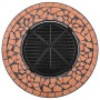 Mesita con brasero de mosaico cerámica terracota 68 cm de vidaXL, Chimeneas - Ref: Foro24-46723, Precio: 138,70 €, Descuento: %